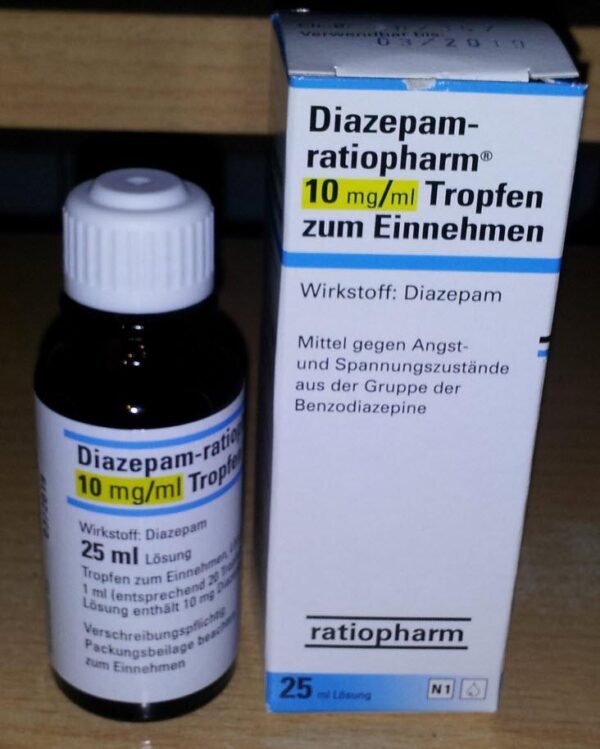 Diazepam Tropfen bestellen aus Deutschland ohne Rezept vom Hausarzt. Gratis Express Versand. Im Shop kaufen inklusive Rezept